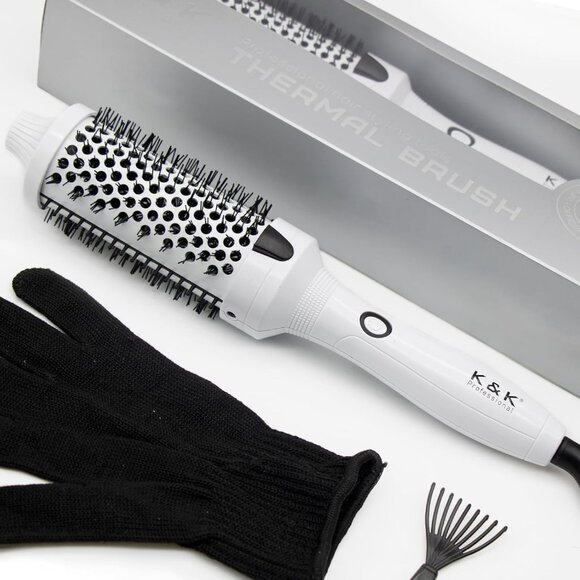 Thermal Round Brush Appliance Negative Ions White - Picture 1 of 2